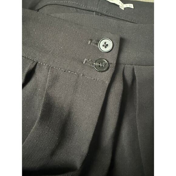 ASTR the label black Boyfriend Criss Cross Pleated Wide Leg Pants size XL NWT - Picture 9 of 10